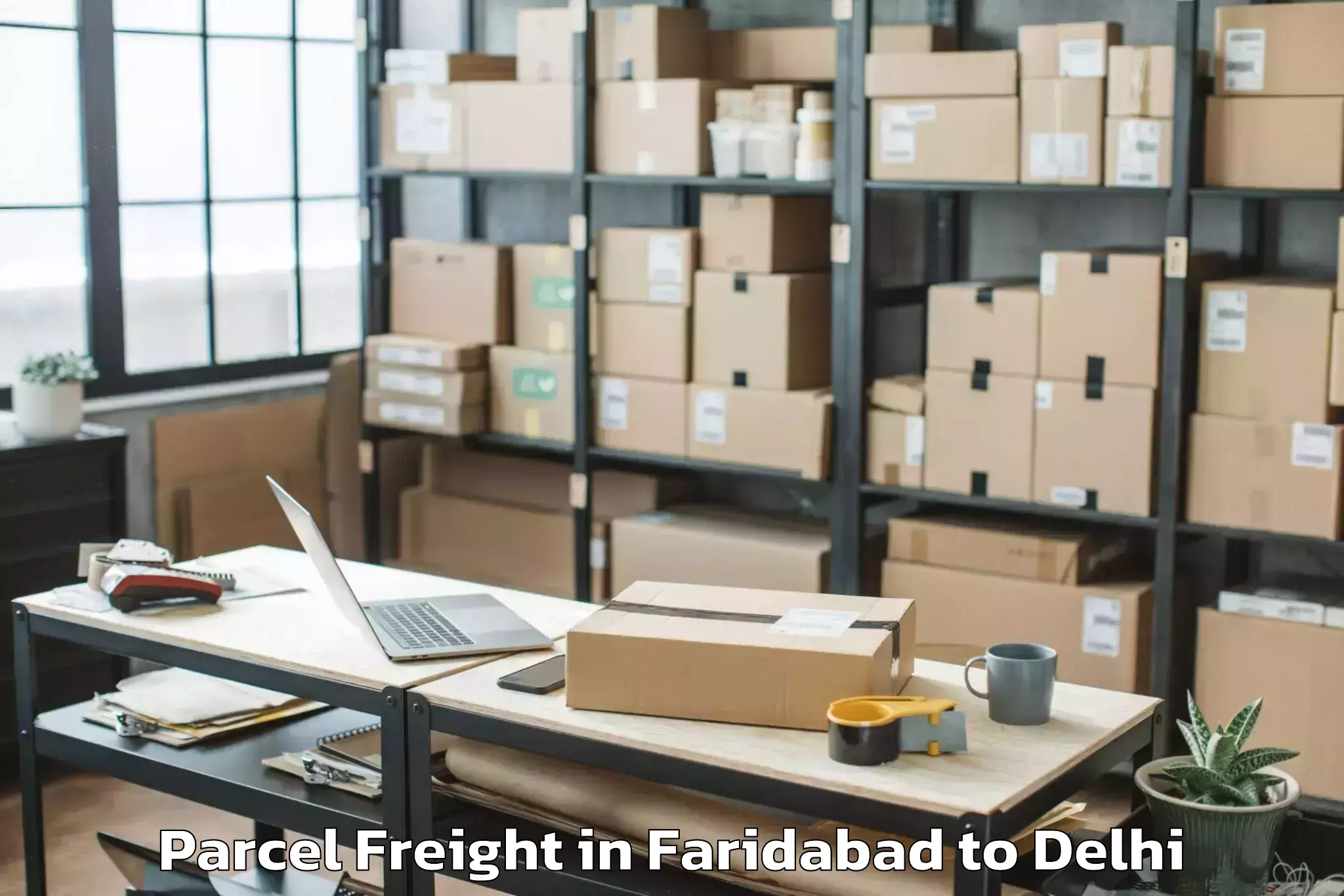 Affordable Faridabad to Palam Parcel Freight